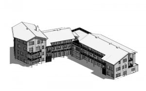 Artis impression van het ecologische wooncomplex. (Foto's: Vastbouw en Marcel van Rijnbach)