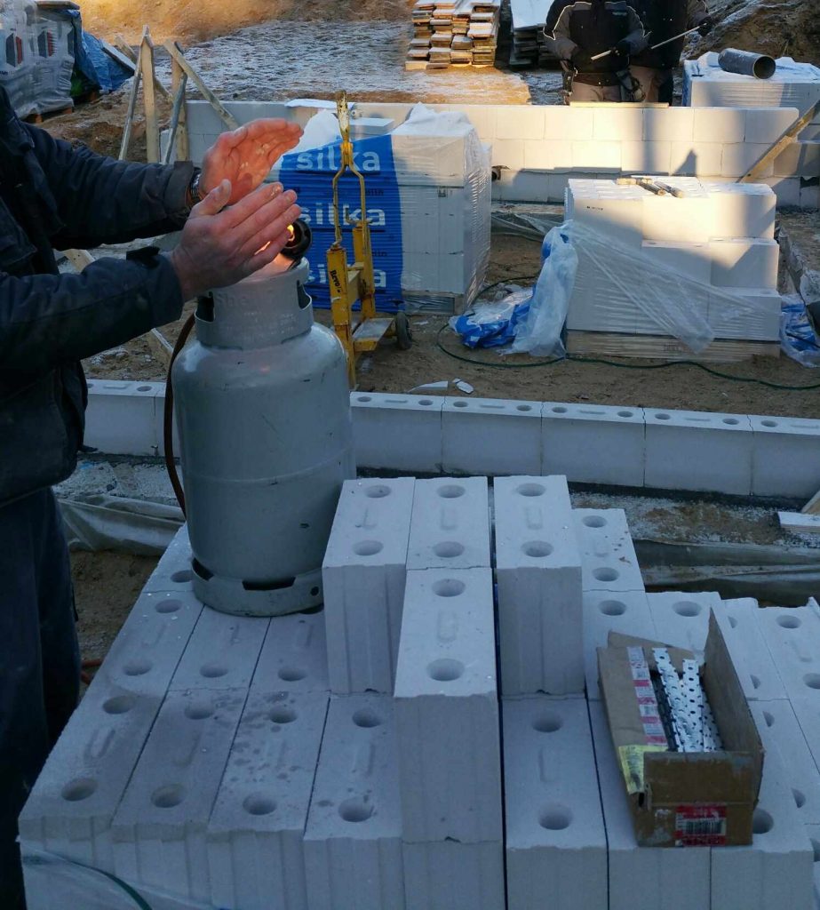 metselen bij lage temperaturen