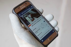 Via de app is de machine gemakkelijk te configureren.