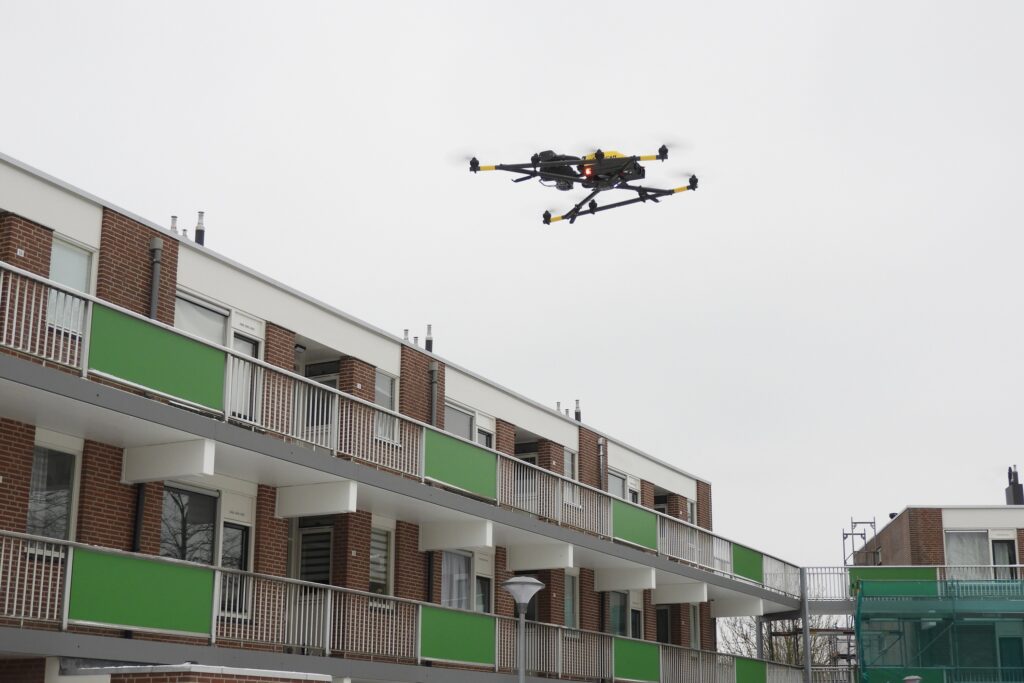 drones, bouwplaats