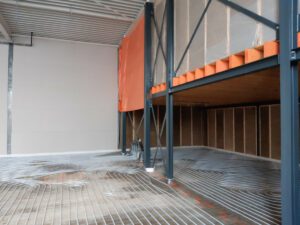 De sporthal in Tegelen in aanbouw. (Foto: Strotec)