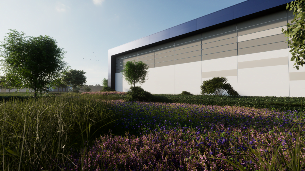 Bij het ontwerp en realisatie van warehouse Panattoni Park Steenwijk gaat veel aandacht uit naar de inpassing in de natuurlijke omgeving.