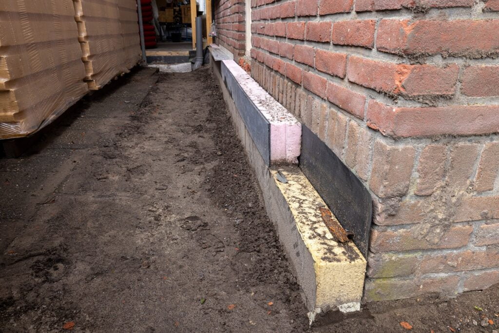 buitengevel na isoleren met houtvezel