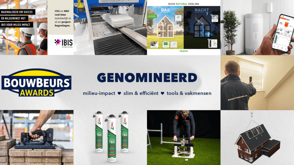 De genomineerden voor de BouwBeurs Awards 2025.