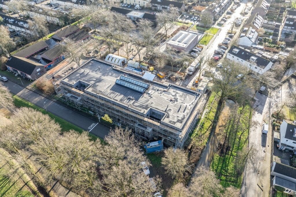 De bouwplaats IKC Amersfoort