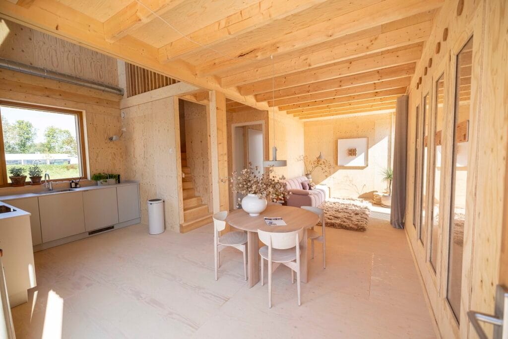 Natuurlijke ventilatie zorgt in de Smûk-woning