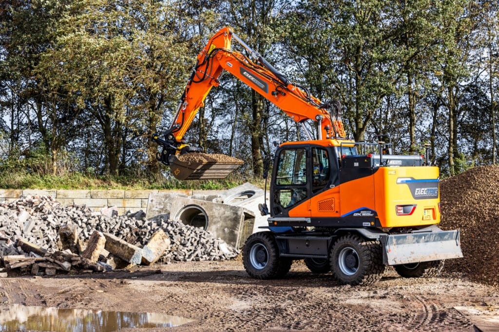 Prestatiecertificaat voor emissievrije bouwmachine DX165W electric