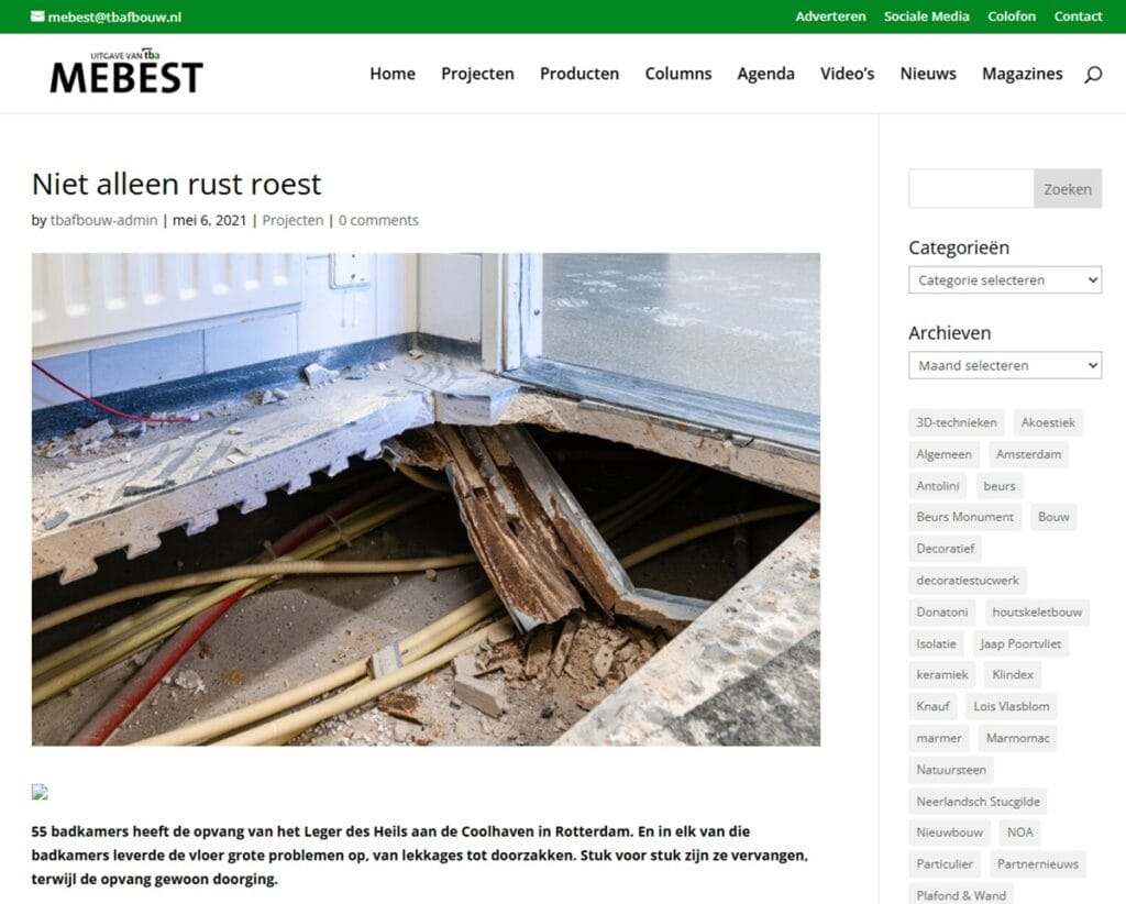 vloerschade anhydriet zwaluwstaartplaten